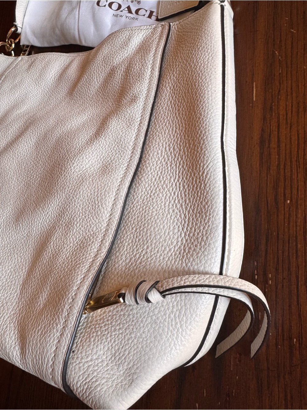 Coach White Marlon Hobo - Picture 2 of 9